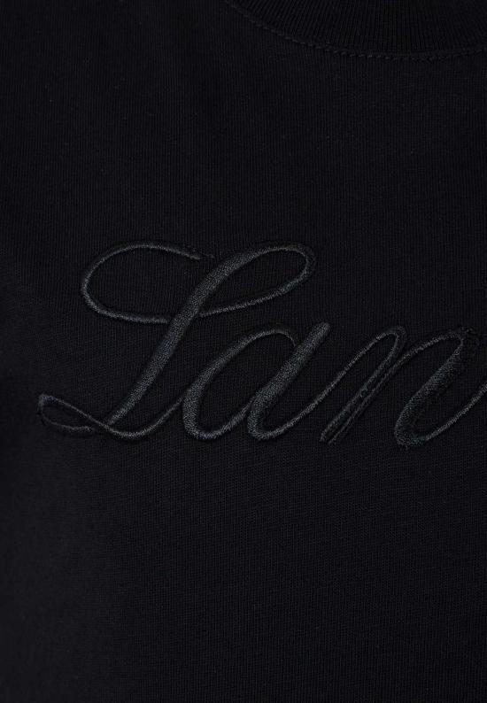  [키즈] 랑방 트레이닝 상의 아동용  로고 티셔츠 블랙 - LANVIN