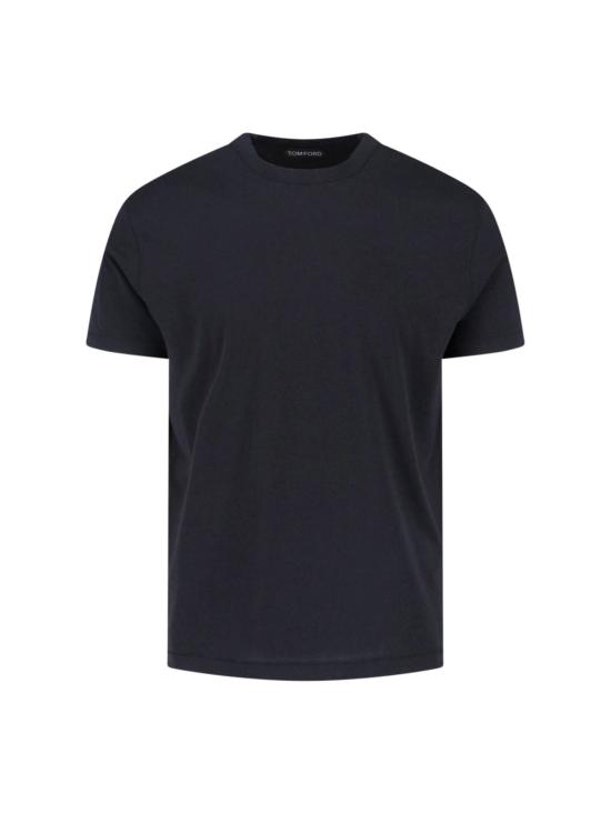  톰포드 반팔 티셔츠 톰 포드 크루넥 티셔츠 블랙