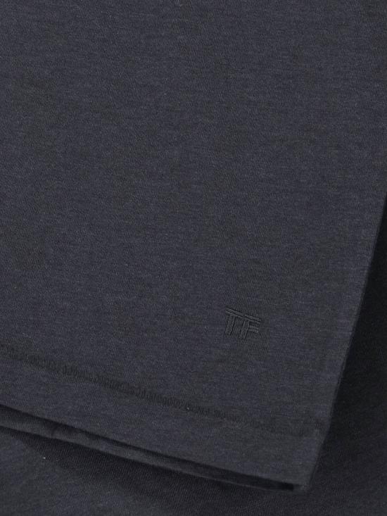  톰포드 반팔 티셔츠 톰 포드 크루넥 티셔츠 블랙 - TOMFORD