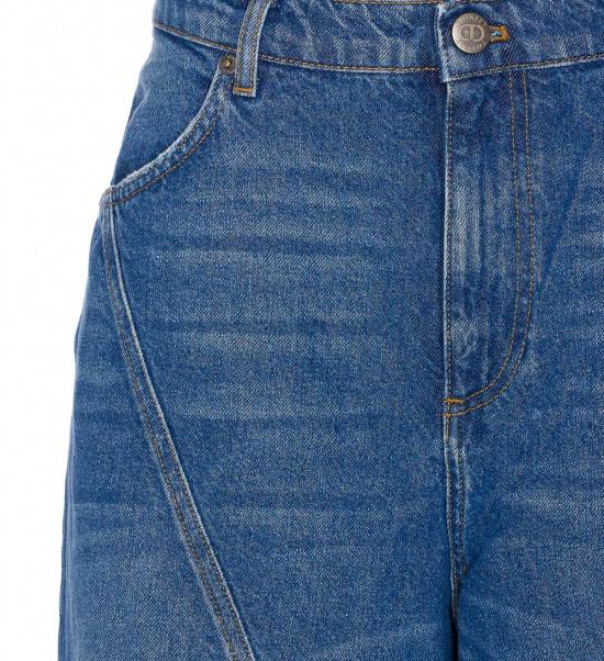  트윈셋 데님 팬츠 진 블루 - TWINSET