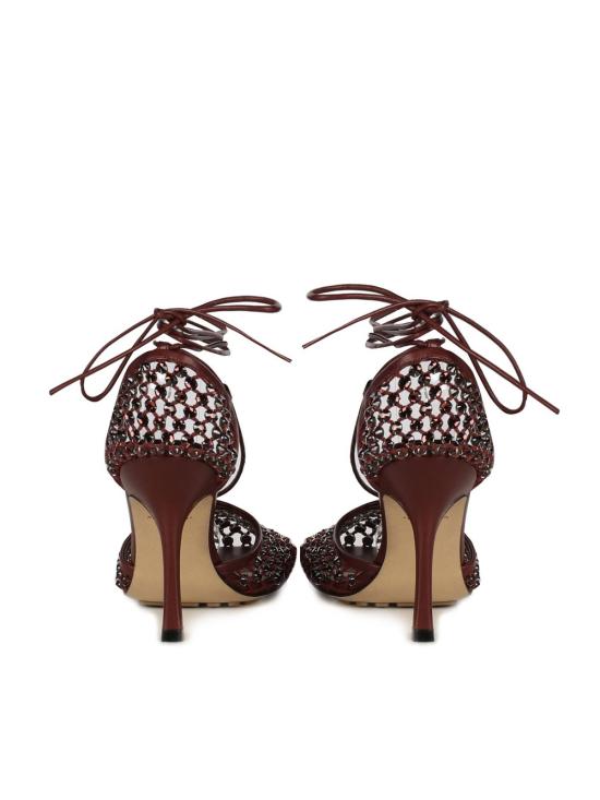  보테가베네타 샌들 보테가 베네타 스파클 스트레치 레이스업  체리 - BOTTEGA VENETA