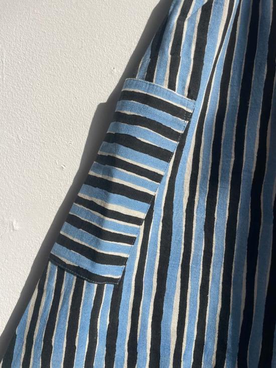  Happy French Gang 롱 스커트 해피 프렌치 갱 틸다  블랙 & 블루 - HAPPY FRENCH GANG