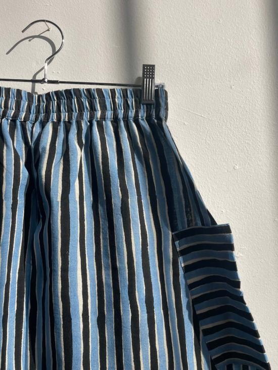  Happy French Gang 롱 스커트 해피 프렌치 갱 틸다  블랙 & 블루 - HAPPY FRENCH GANG