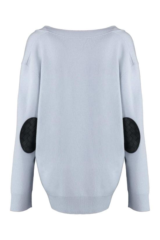  보테가베네타 가디건 보테가 베네타 캐시미어  라이트 블루 - BOTTEGA VENETA