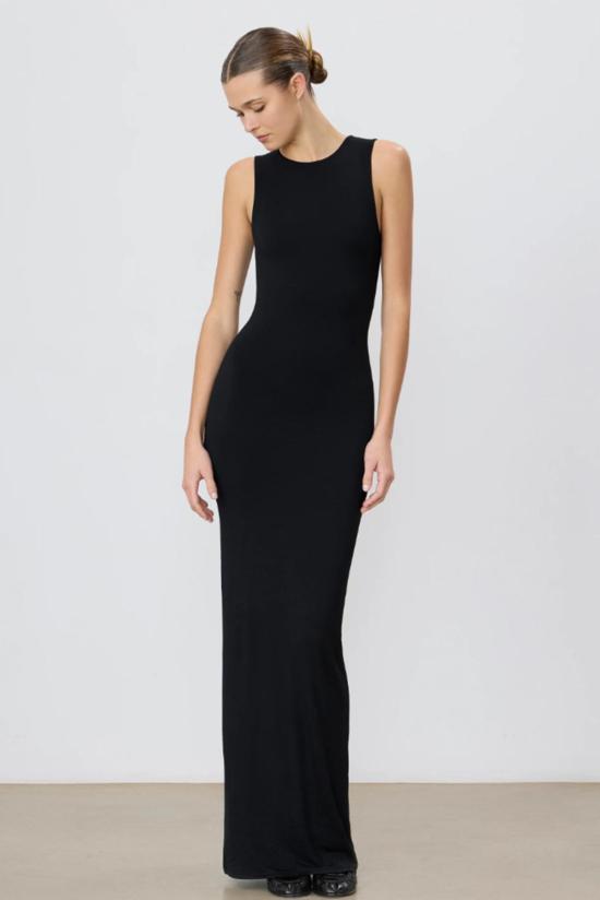  에태르네 롱 원피스 에테르네 민소매 크루넥 맥시 드레스 - ETERNE