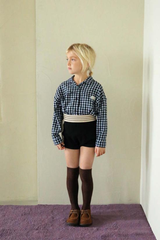  [키즈] Tambere 셔츠 키즈 탐베레 이린 버튼다운 셔츠 아주르 체크 - OTHER BRANDS