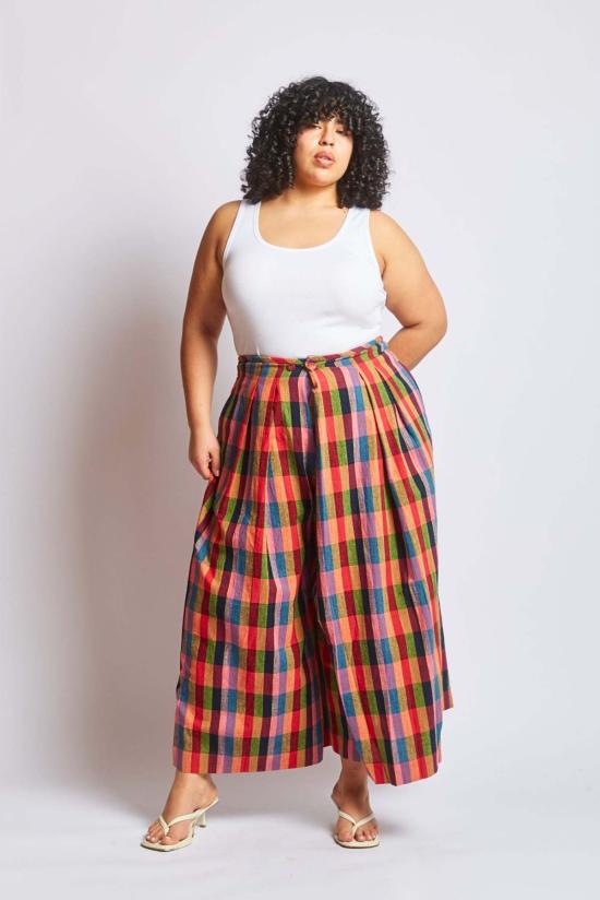  RUJUTA SHETH 팔라초 팬츠 Rujuta Sheth 프리다  Lovebird Chex