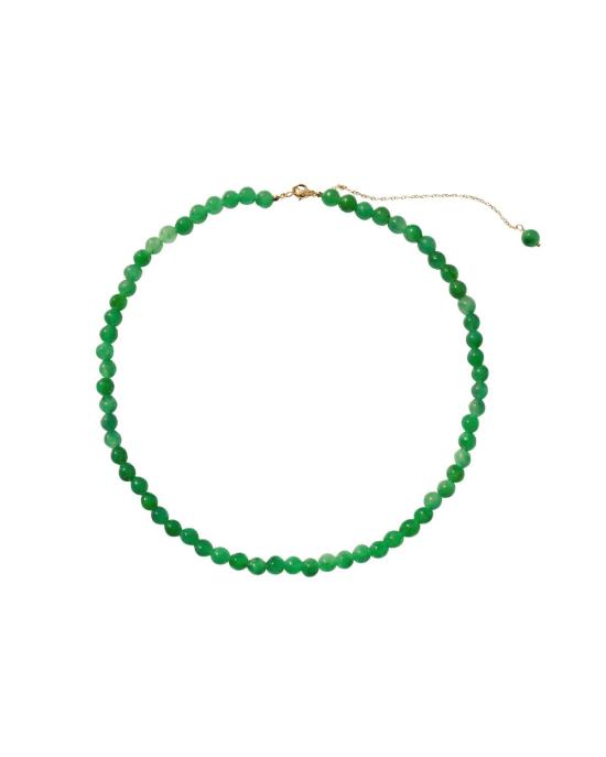  세레 목걸이/팬던트 세리 제이드 비즈 목걸이 라임 그린