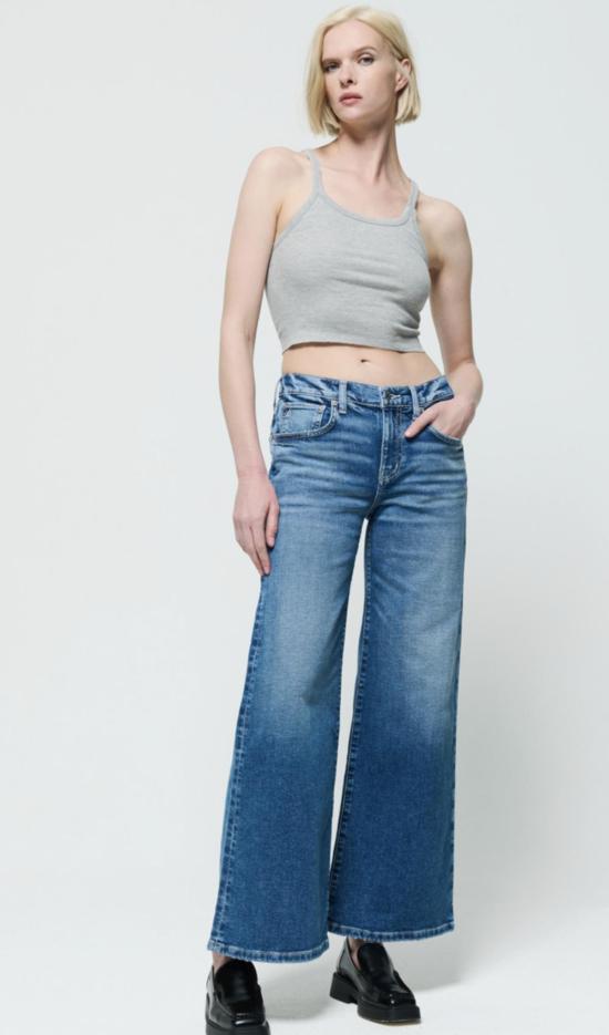  에티카 데님 팬츠 로미 프렌치 데님 진 블루