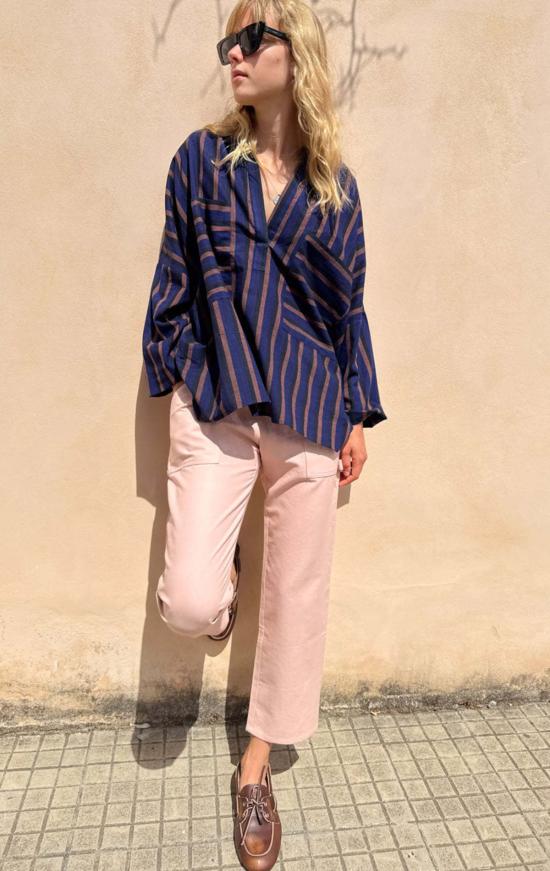  Two 긴팔 티셔츠 두 줄무늬 긴팔 셔츠 - OTHER BRANDS