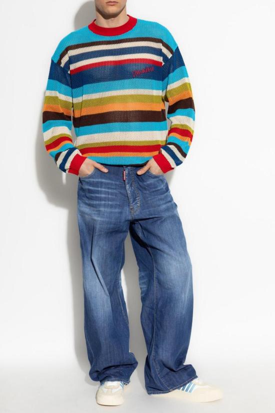  디스퀘어드2 데님 팬츠 Dsquared2 썸머 러버스 미디엄 워시 루즈핏  진 - DSQUARED2