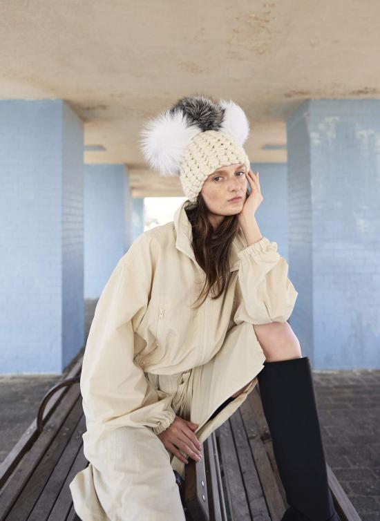  Mischa Lampert 모자 미샤 램퍼트 화이트 크라운 + 아크틱 그레이 | 실버 폭스 XL 폼스 - OTHER BRANDS