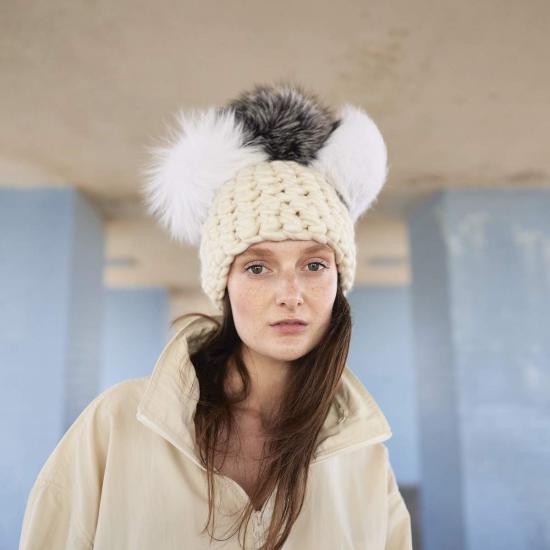  Mischa Lampert 모자 미샤 램퍼트 화이트 크라운 + 아크틱 그레이 | 실버 폭스 XL 폼스 - OTHER BRANDS