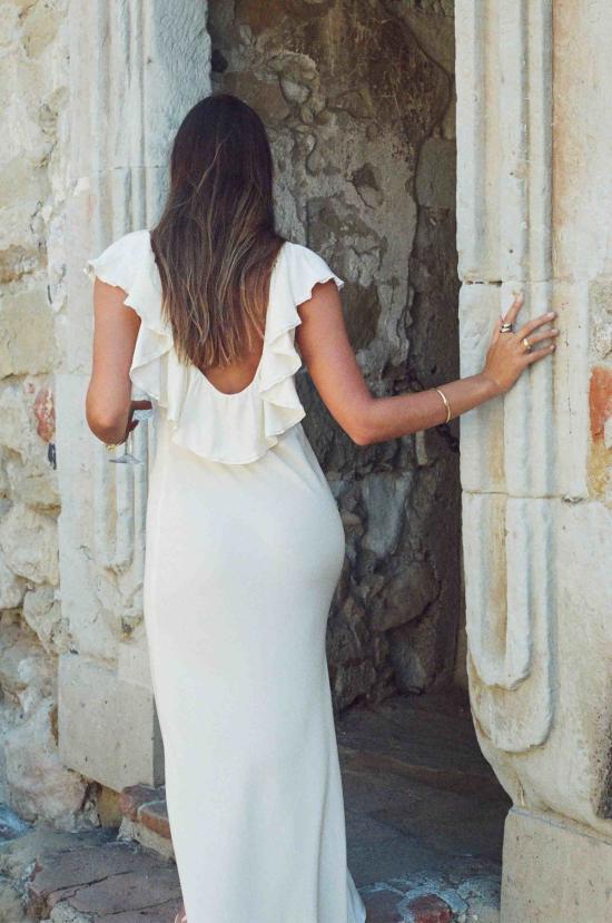  Merritt Charles 롱 원피스 메릿 찰스 플로렌스 드레스 아이보리 - MERRITT CHARLES