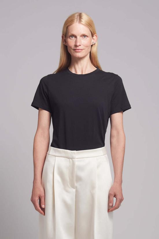  ELEVEN SIX 반팔 티셔츠 일레븐 식스 라라 크루 티셔츠 블랙