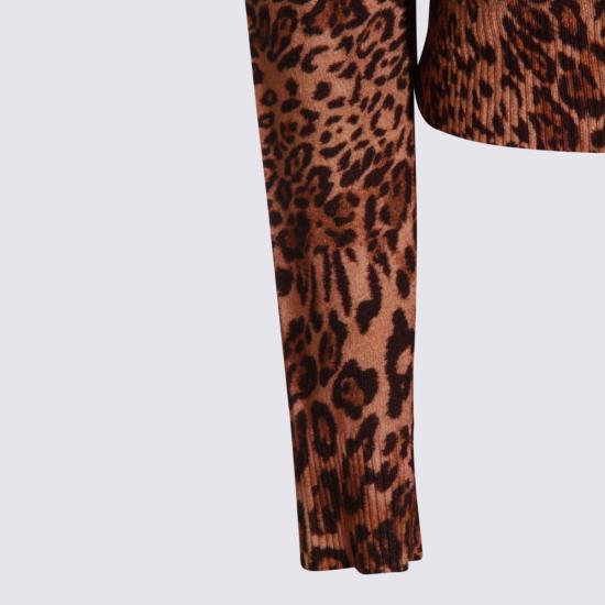  트윈셋 가디건 니트 스웨터 브라운 - TWINSET