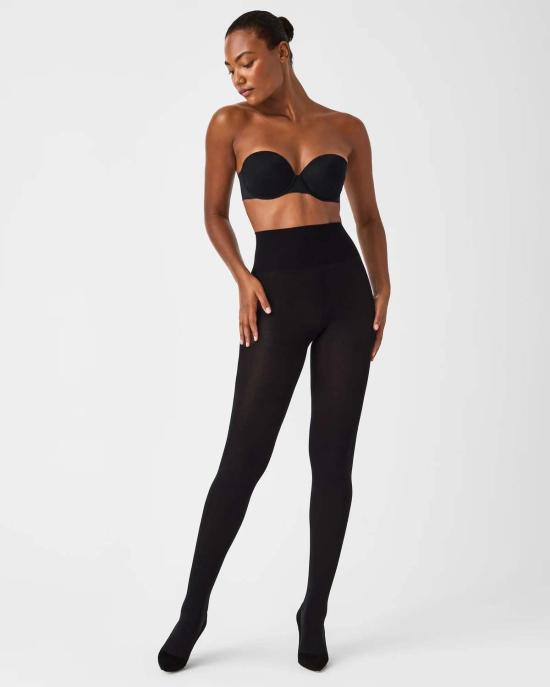  Spanx 양말 스팽스 복부 보정 타이즈 블랙 - SPANX