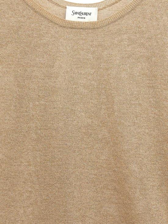  생로랑 블라우스 램 탑 골드 - SAINT LAURENT