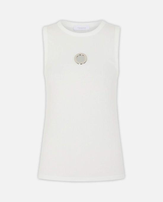  파코라반 민소매 티셔츠 라반  화이트