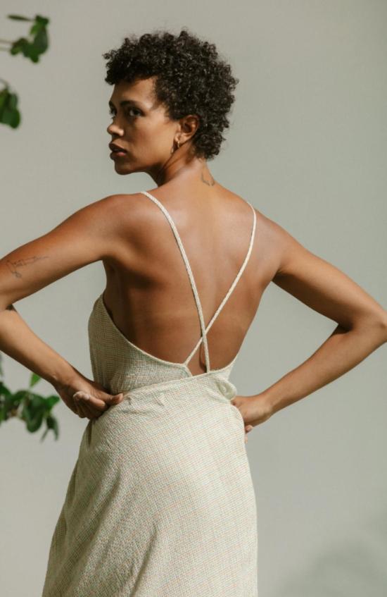  Carleen 롱 원피스 칼린 클레어 랩 드레스 - CARLEEN