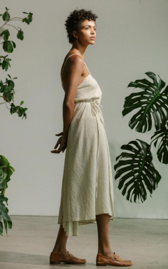  Carleen 롱 원피스 칼린 클레어 랩 드레스 - CARLEEN