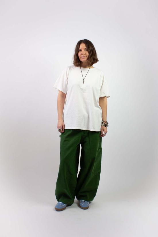  밀스 크롭 팬츠 식사 캔버스 셰프 팬츠 - MEALS