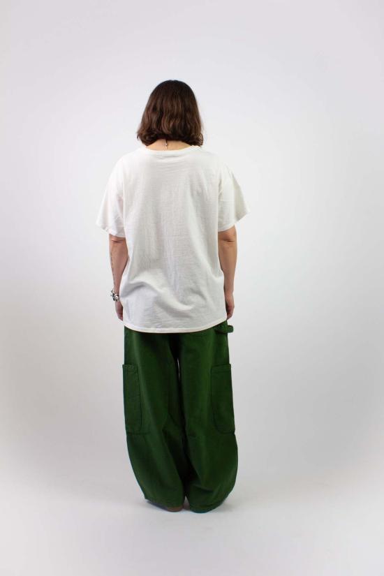  밀스 크롭 팬츠 식사 캔버스 셰프 팬츠 - MEALS