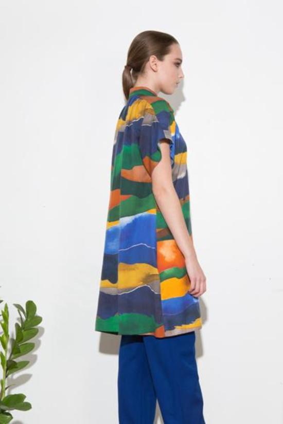  H. Fredriksson 숏 원피스 H. 프레드릭손 풍경 튜닉 드레스 멀티 - OTHER BRANDS