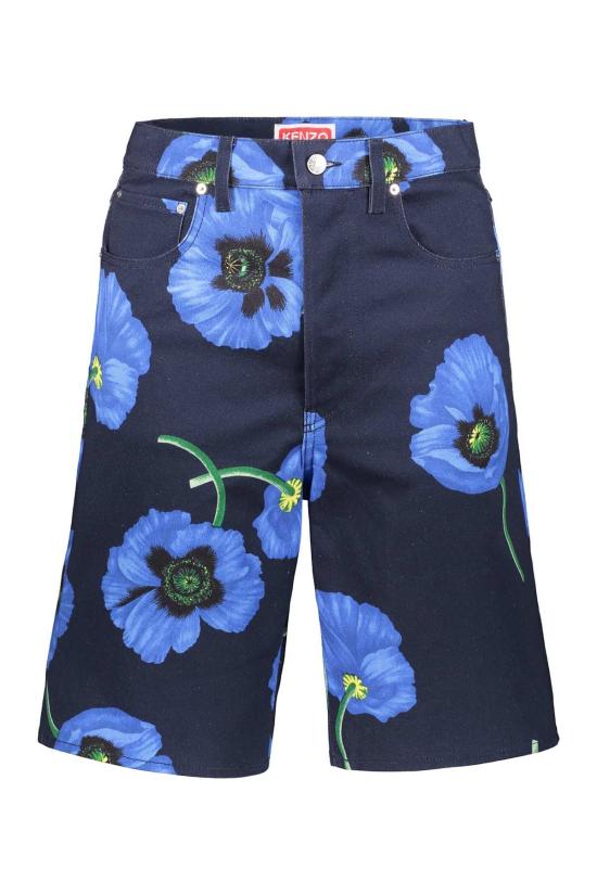  겐조 숏팬츠 버뮤다 진 블루