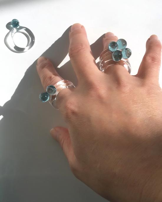  제인 다렌스부르그 반지 제인 다렌스버그 빙하 블루닷 링 - JANE DARENSBOURG