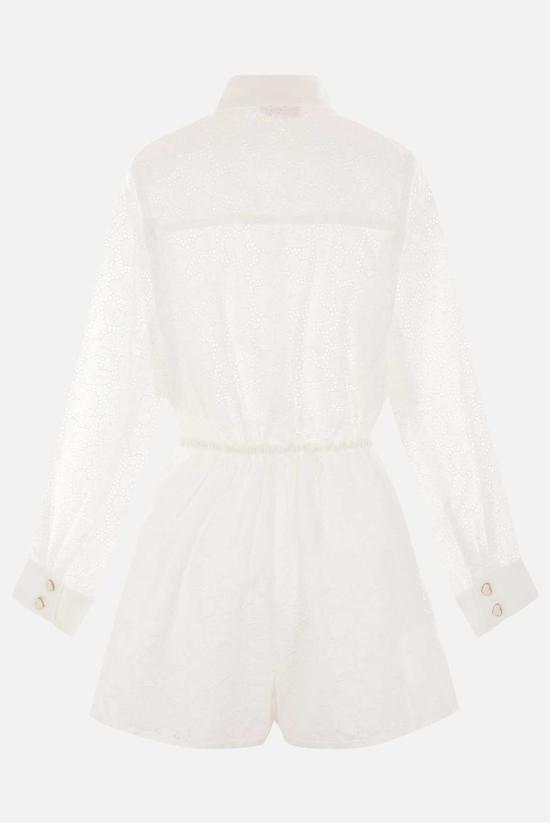  짐머만 점프수트 크러쉬 자수 플레이수트 화이트 - ZIMMERMANN