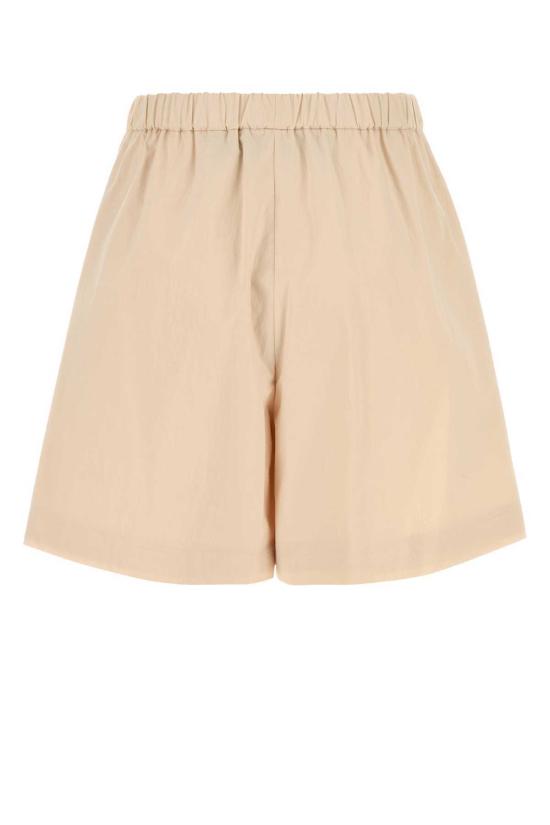  펜디 숏팬츠 라이트 핑크 스트레치 코튼 블렌드 쇼츠 라피아 25 - FENDI