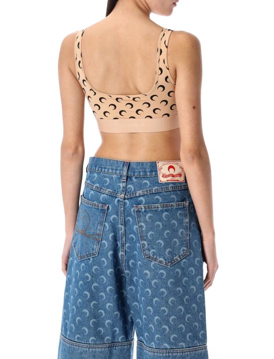 26SS 마린세르 트레이닝 티셔츠 WUW055BCJER0001 TA10 TAN BLACK MOON - MARINE SERRE