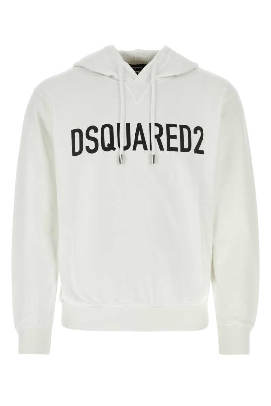 디스퀘어드2 스웨터 Dsquared2 코튼 스웨트셔츠 화이트