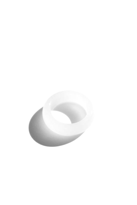  세레 반지 세리 티 제이드 스톤 링 화이트
