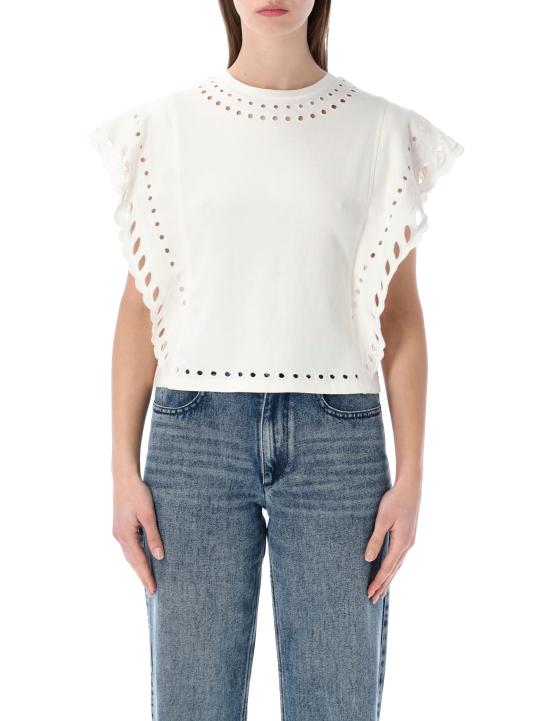 26SS 이자벨마랑에뚜왈 민소매 티셔츠 TS0298FAD1N08E 23EC Beige