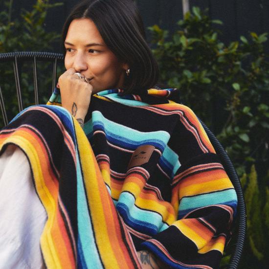  Slowtide 가디건 슬로우타이드 엘 캡 칠링 플리스 판초 멀티 - OTHER BRANDS