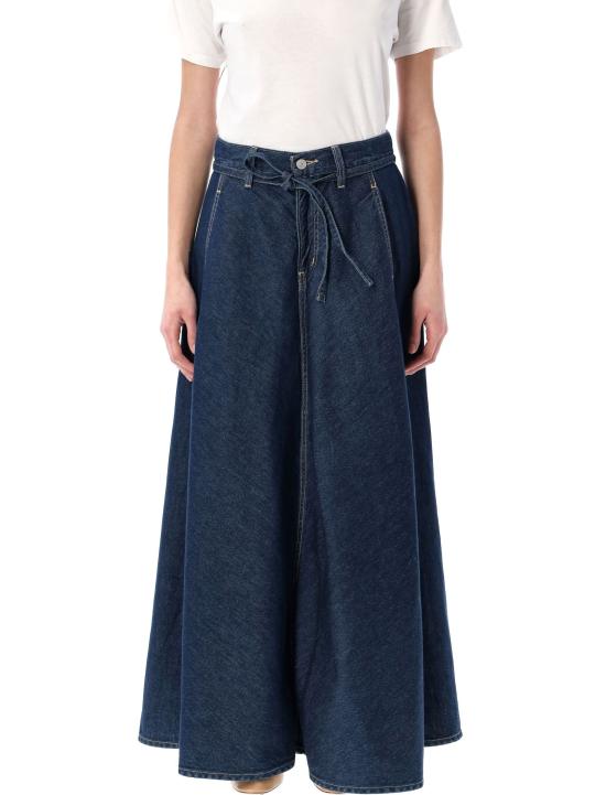 26SS 리바이스 미디 스커트 001T4 0001 SQUARK CIRCLE DARK BLUE