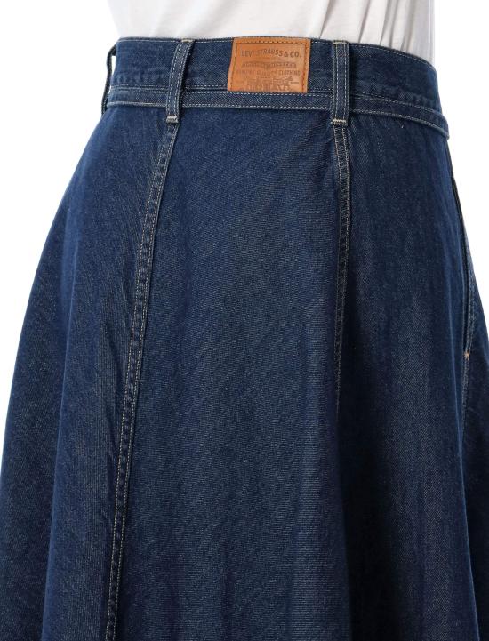 26SS 리바이스 미디 스커트 001T4 0001 SQUARK CIRCLE DARK BLUE - LEVI'S