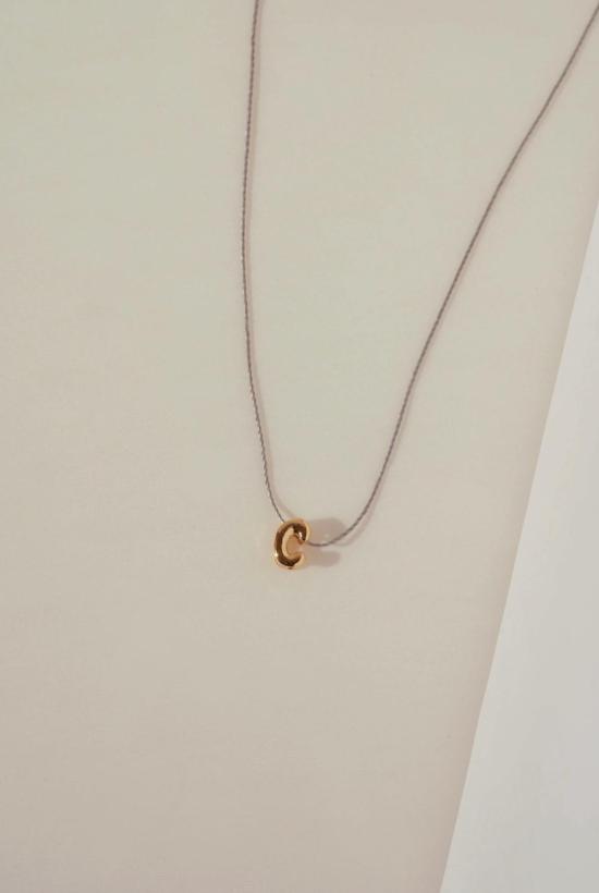  코자크 목걸이/팬던트 이니셜 목걸이 금 - KOZAKH