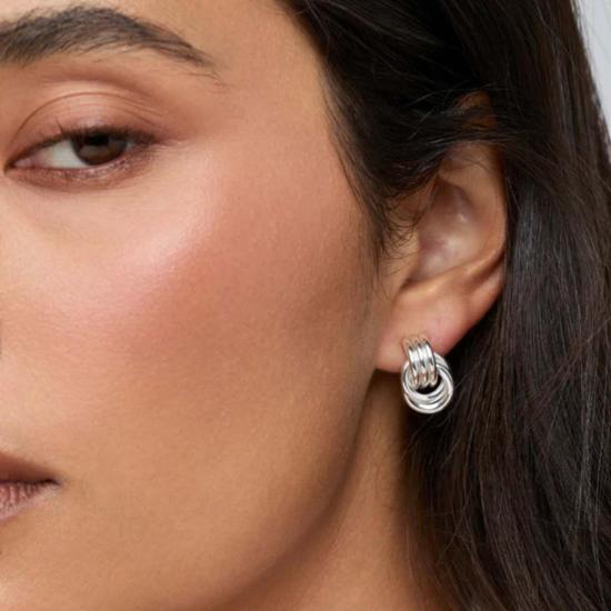  헤븐 메이헴 이어링 마이크로 매듭 귀걸이 - HEAVEN MAYHEM