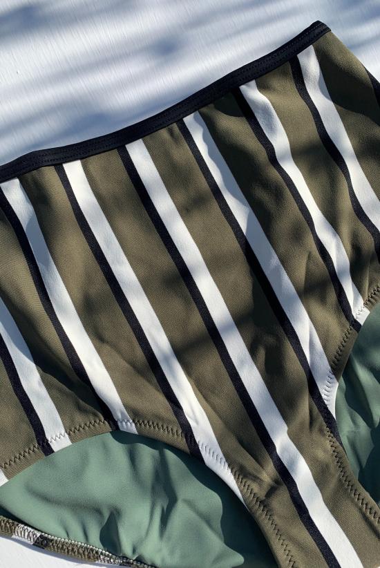  솔리드 앤 스트라이프 비키니 수영복 솔리드 및 스트라이프 브리짓 비키니 하의 - SOLID AND STRIPED