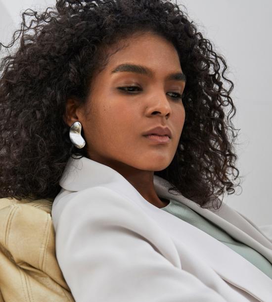  루스 오르티스 이어링 루즈 오르티즈 핀토 귀걸이 (은색) - LUZ ORTIZ