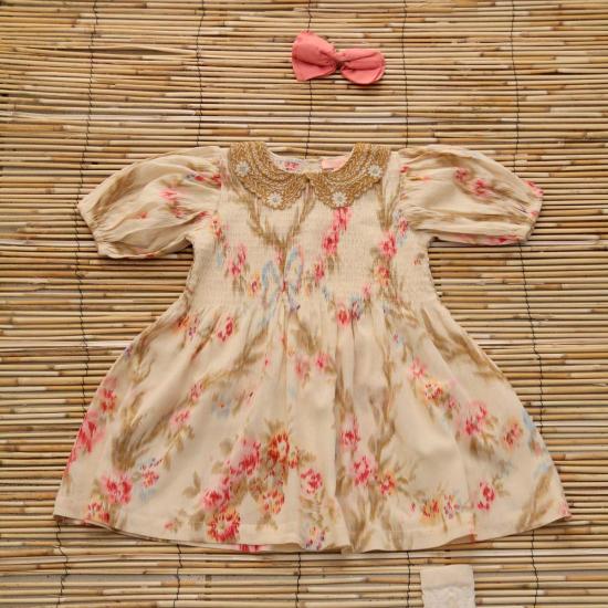  [키즈] 봉주르 블라우스 키즈 봉쥬르 튜니크 & 헤어클립  앙투아네트