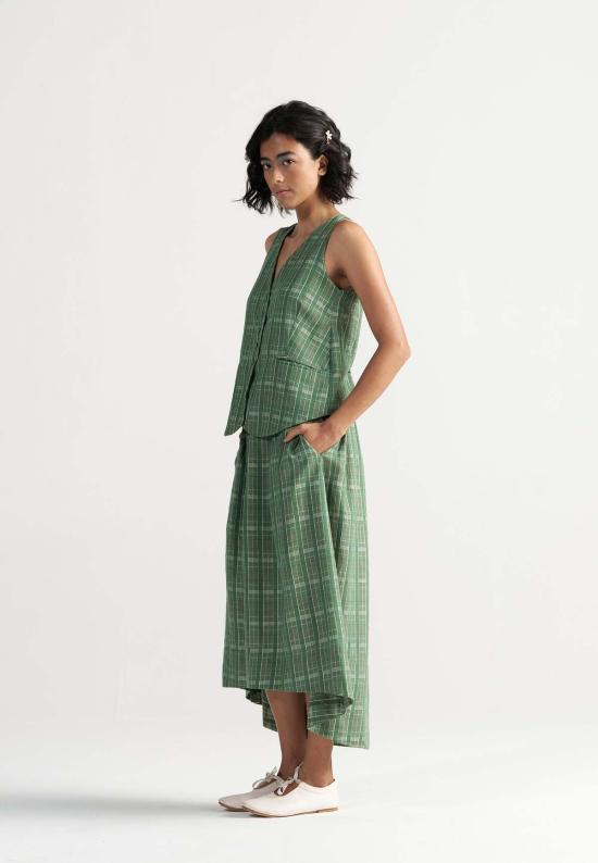  이키비 베스트 애프터눈 어페어 코디 세트 가든 그린 - IKKIVI