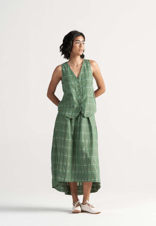  이키비 베스트 애프터눈 어페어 코디 세트 가든 그린 - IKKIVI