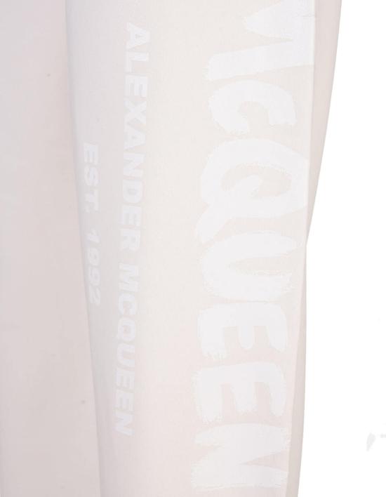  알렉산더 맥퀸 스트레이트 팬츠 캘리코 맥퀸 그래피티 조거 스웨트팬츠 비앙코 - ALEXANDER MCQUEEN