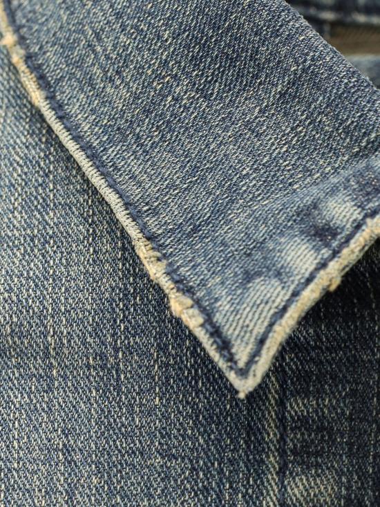  발렌시아가 데님 자켓 Balenciaga 데님 재킷 Blu Verde Petrolio - BALENCIAGA