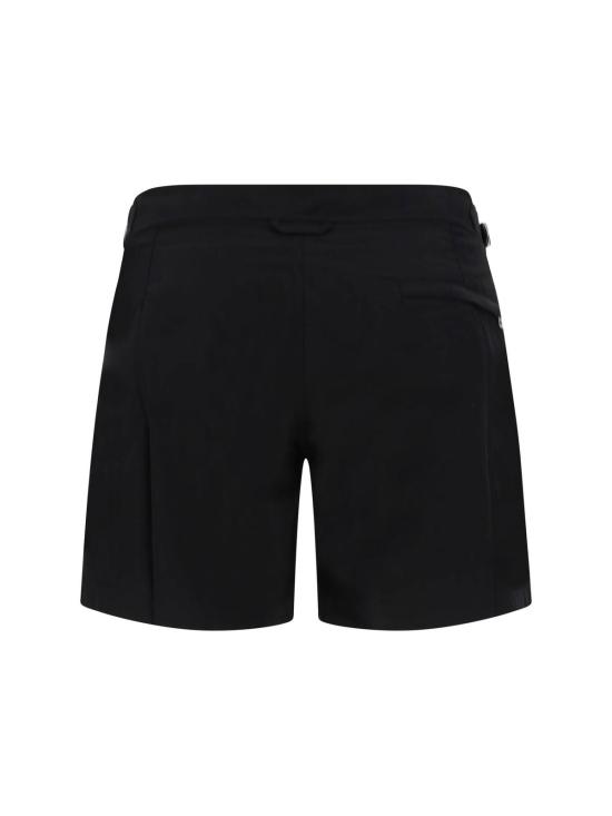  알렉산더 맥퀸 스윔팬츠 로고 수영복 반바지 블랙 - ALEXANDER MCQUEEN