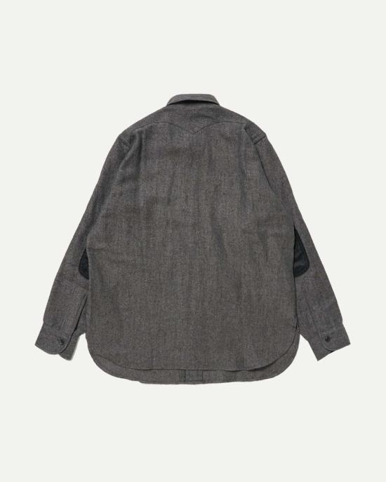  타이가 타카하시 셔츠 타이거 타카하시 Lot.116 롱 포인트 칼라  차콜 - TAIGA TAKAHASHI